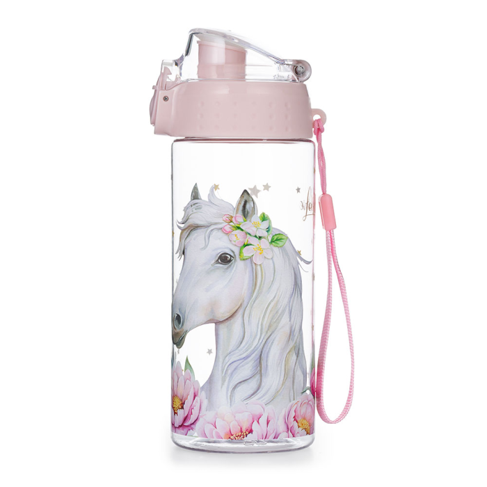 Plastenka bidon 500 ml roza OXYBAG ROMANTIC HORSE KONJ 9-06423