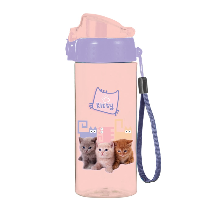 Plastenka bidon 500 ml OXYBAG KITTY PETS ŽIVALI MUCA 8-49525