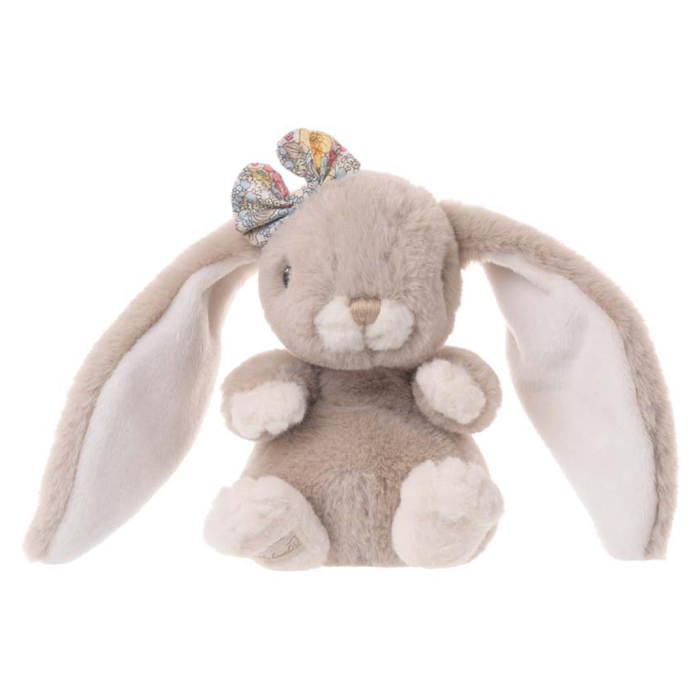 Pliš zajec z mašnico 15 cm KANINA TAUPE BUKOWSKI
