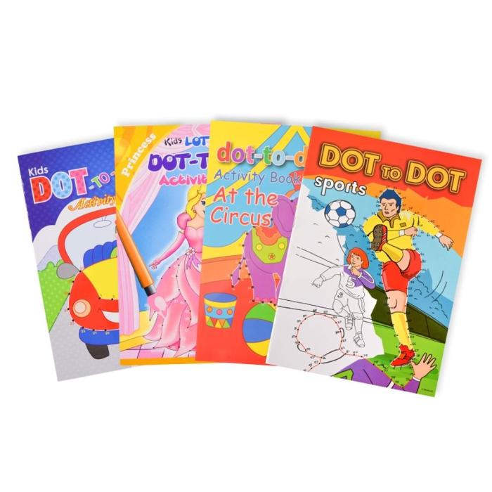 Pobarvanka poveži pike A4 DOT TO DOT FIESTA! 718005