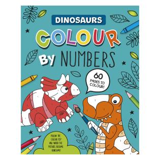 Pobarvanka po &scaron;tevilkah 60 strani A4 COLOUR BY NUMBERS DINOZAVRI 28980-DINCC