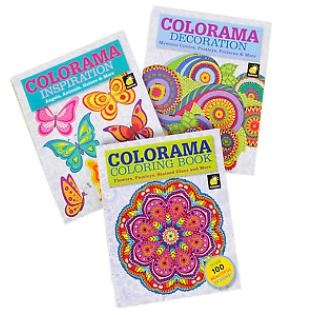 Pobarvanka za odrasle žepna COLORAMA MANDALA
