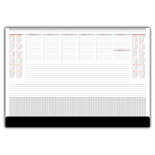 Podloga namizna koledar PVC 25 listna 60x40 cm