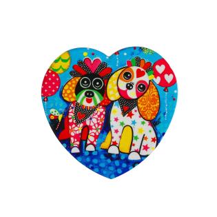 Podstavek za skodelico keramični kužka srce 10 cm LOVE HEARTS MAXWELL & WILLIAMS