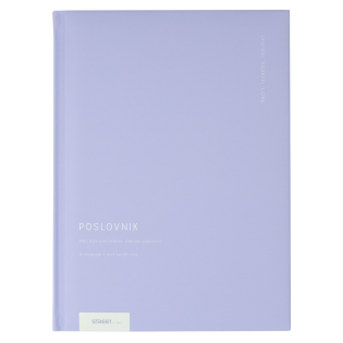 Poslovnik dnevnik A4 pastelno vijoličen 810939