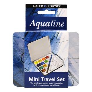 Akvarelne barve potovalni set DALER ROWNEY AQUAFINE WATERCOLOUR MINI TRAVEL SET 10/1 D131900910