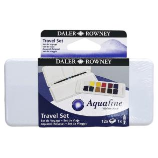 Akvarelne barve potovalni set DALER ROWNEY AQUAFINE WATERCOLOUR TRAVEL SET 12/1 D131900001