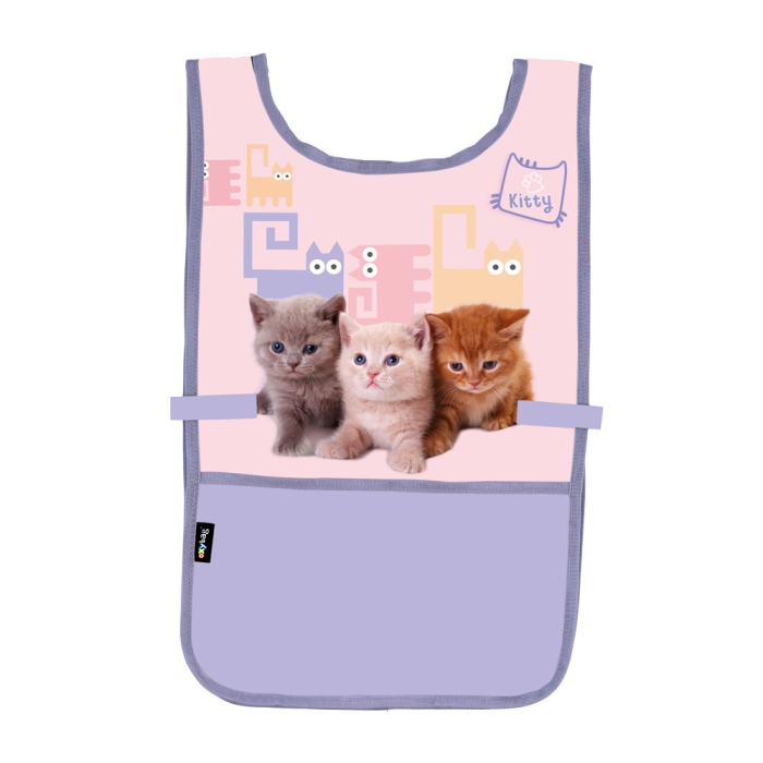 Predpasnik za likovni pribor 35x57 cm OXYBAG PETS KITTY ŽIVALI MUCA 9-89025