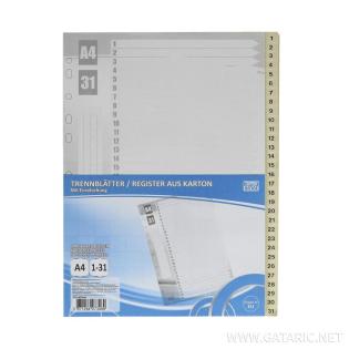 PREGRADNI KARTON 1-31 KARTONSKI TIPTOP TTO 407348