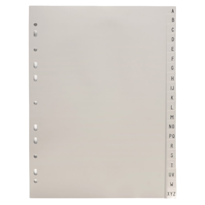 Pregradni listi kartonski A4 od A do Z 120 g KARTON PP 7-429