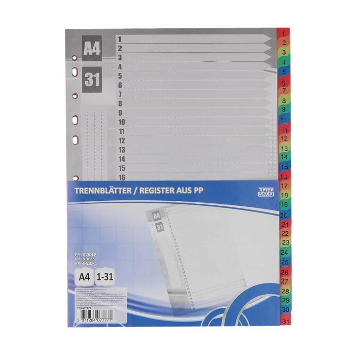 PREGRADNI KARTON PP 1-31 BARVN TIPTOP TTO 407777