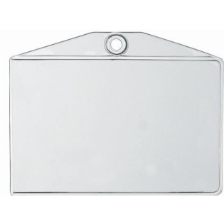 Priponka za ime PVC 10x7,5 cm brez &scaron;čipalke z okroglo luknjo