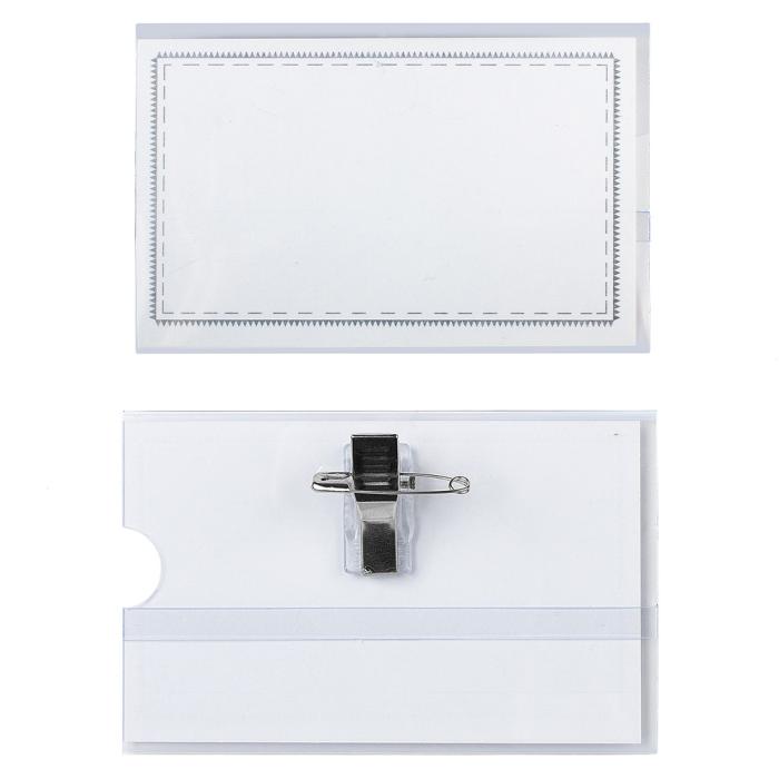 Priponka za ime pleksi 9x5,5 cm LEBEZ 31-090-B