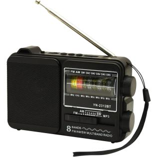 Radio vintage črn z vgrajeno svetilko BESTEK BK91652
