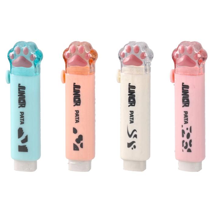 Radirka v ohišju svinčniku tačka JUNIOR PATA ANIMAL PAW PASTEL 131424