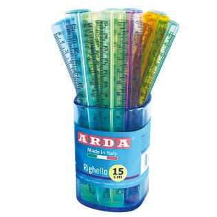 Ravnilo prozorno transparentno 15 cm ARDA 282C