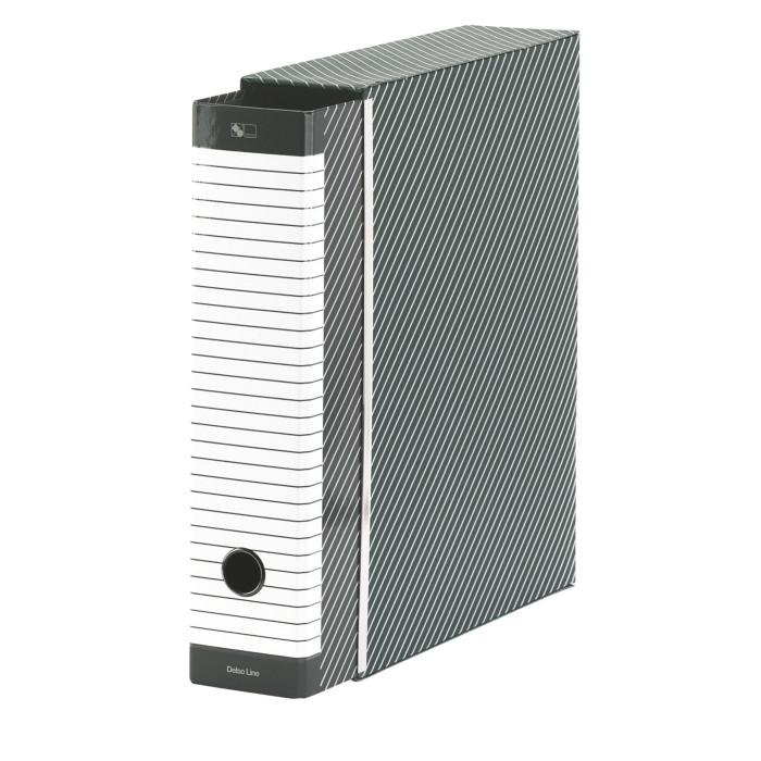 Registrator fascikel rednik A4 v ovoju &scaron;irok 8 cm siv ESSELTE DELSO G1306 390713060