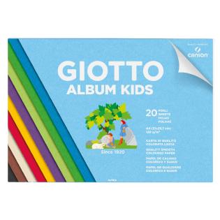 Risalni blok A4 20 listni barvni papir GIOTTO ALBUM KIDS CANSON
