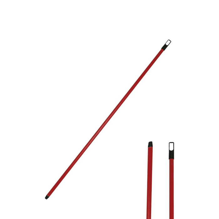 Ročaj za metlo kovinski 130 cm rdeč METLA 10590