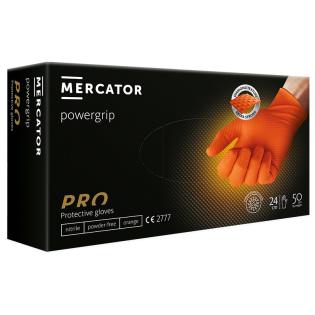 Rokavice nitril brez pudra MERCATOR NITRILEX POWERGRIP PRO set 50/1