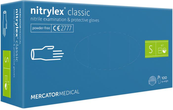 Rokavice nitril brez pudra smukca NITRYLEX MERCATOR MEDICAL set 100/1