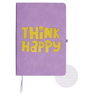 Rokovnik A5 črtni 96 listni CRESCO THINK HAPPY 110034
