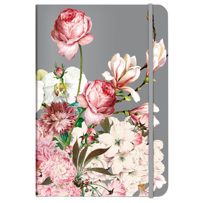 Rokovnik A5 na pike 192 listov 80 g CEDON BOUQUET ROSE
