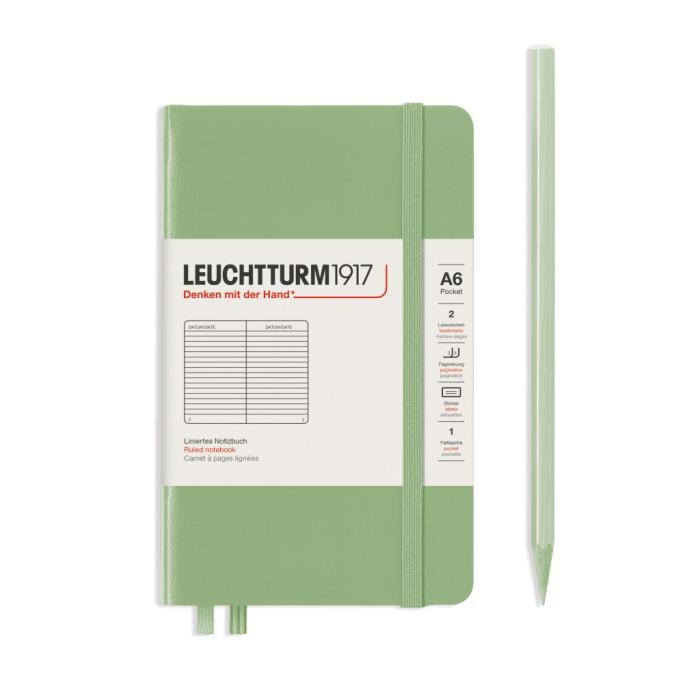 Rokovnik A6 črtni  trde platnice 185 strani 80 g LEUCHTTURM