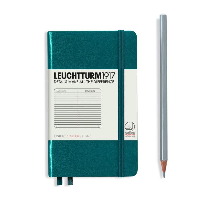 Rokovnik A6 črtni  trde platnice 185 strani 80 g LEUCHTTURM