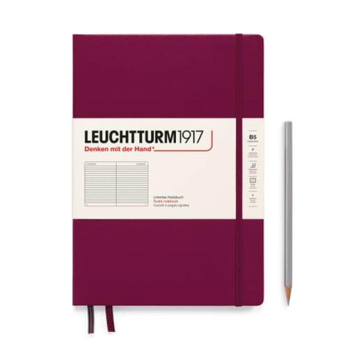 Rokovnik B5 črtni trde platnice 219 strani 80 g LEUCHTTURM
