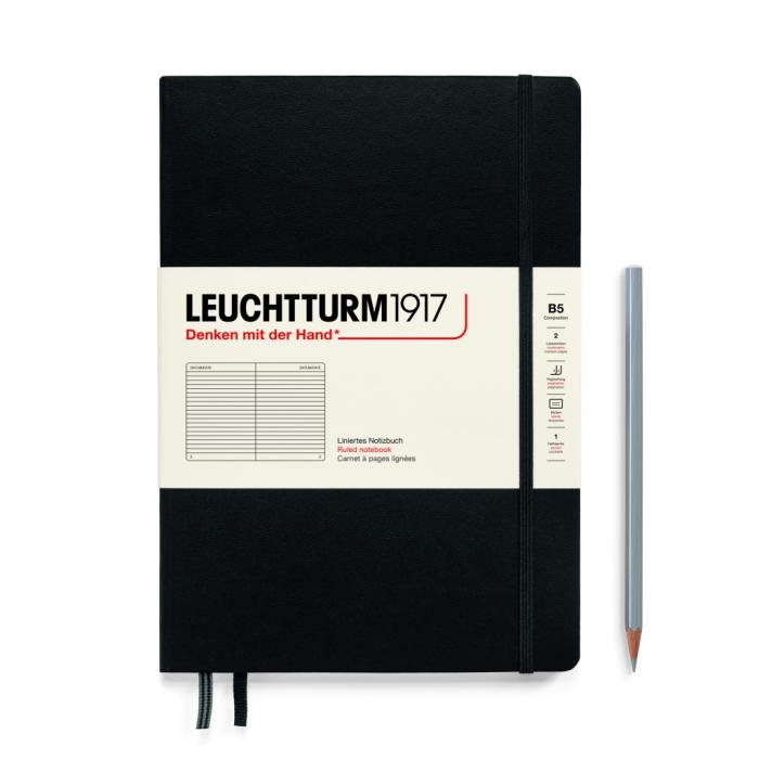 Rokovnik B5 črtni trde platnice 219 strani 80 g LEUCHTTURM