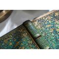 Rokovnik trde platnice brezčrtni skicirka 20,5x30 cm PAPERBLANKS EMERALD FLOWER NATURE'S GRACE PB1312-0
