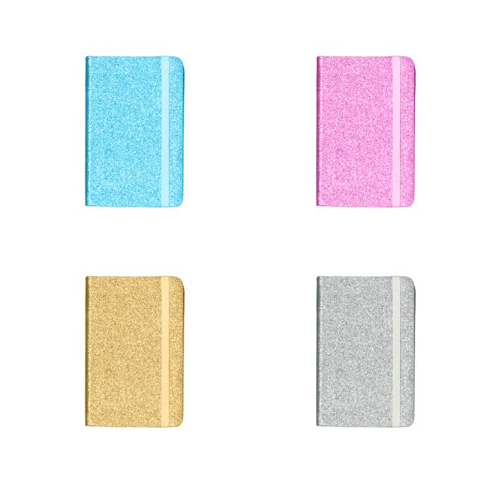 Rokovnik črtni z ble&scaron;čicami GLITTER