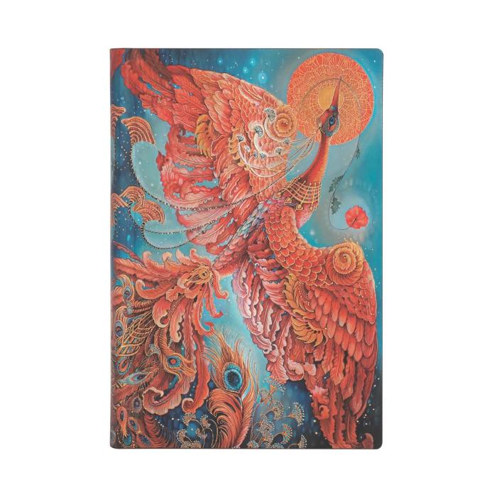 Rokovnik mehke platnice črtni 10x14 cm PAPERBLANKS FLEXIS FIREBIRD BIRDS OF HAPPINESS FB8213-2