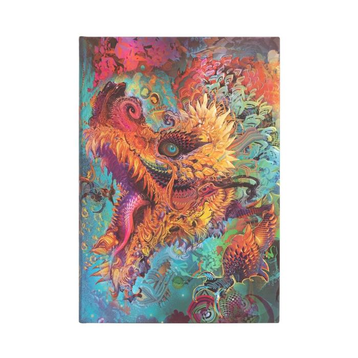 Rokovnik trde platnice črtni 13x18 cm PAPERBLANKS HUMMING DRAGON ZMAJ PB8181-4