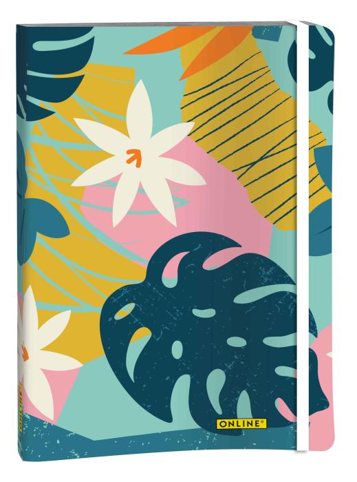 Rokovnik na pike A5 72 listov 120 g ONLINE TROPICAL LEAF MONSTERA 16943
