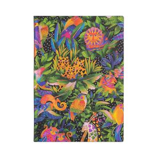 Rokovnik črtni 12x17 cm PAPERBLANKS JUNGLE SONG DŽUNGLA