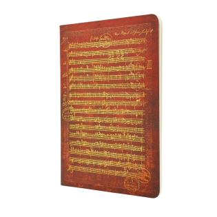 Rokovnik zvezek A5 na pike PAPERBLANKS FLEXIS MOZART MUSIC NOTE CB1465-3