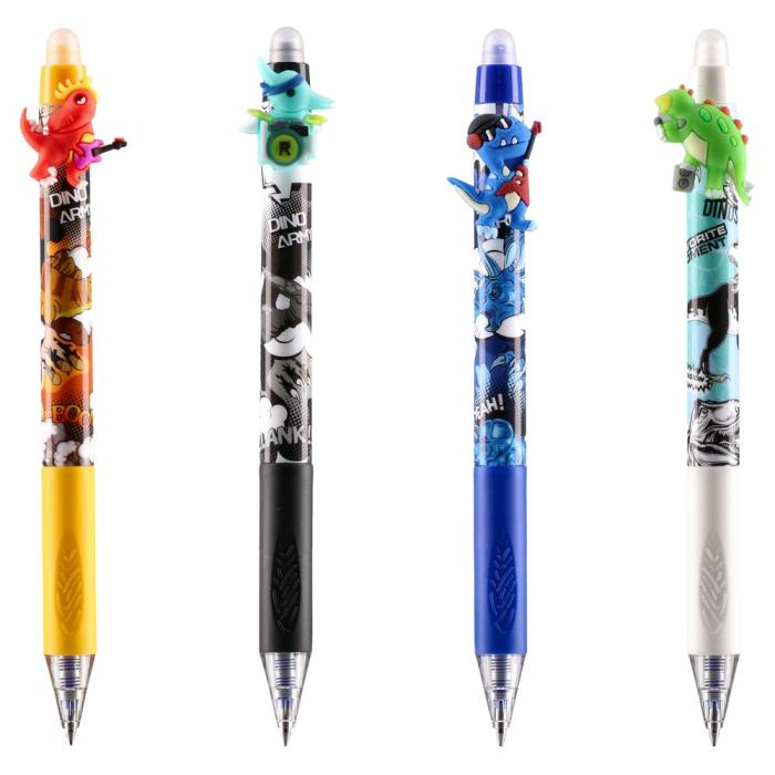 Roler piši briši moder 0,5 mm dinozaver MISTIC ERASABLE PEN DINO SKATE NEO 116067