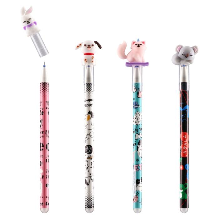 Roler pi&scaron;i bri&scaron;i moder 0,5 mm koala muca pes zajček MISTIC ERASABLE PEN SWEET ANIMALS NEO 116066