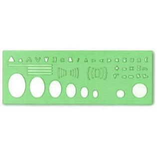 &Scaron;ablona z elipsami in simboli za matematiko ARDA NORMOGRAFO 7133