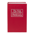 Sef hranilnik &scaron;parovček s ključem črn ali rdeč 19x11,5x5,4 cm KNJIGA ENGLISH DICTIONARY SAFE 79/5199