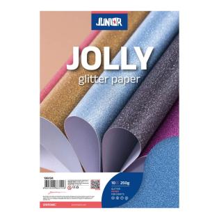 &Scaron;eleshamer papir z ble&scaron;čicami A4 250 g JOLLY GLITTER
