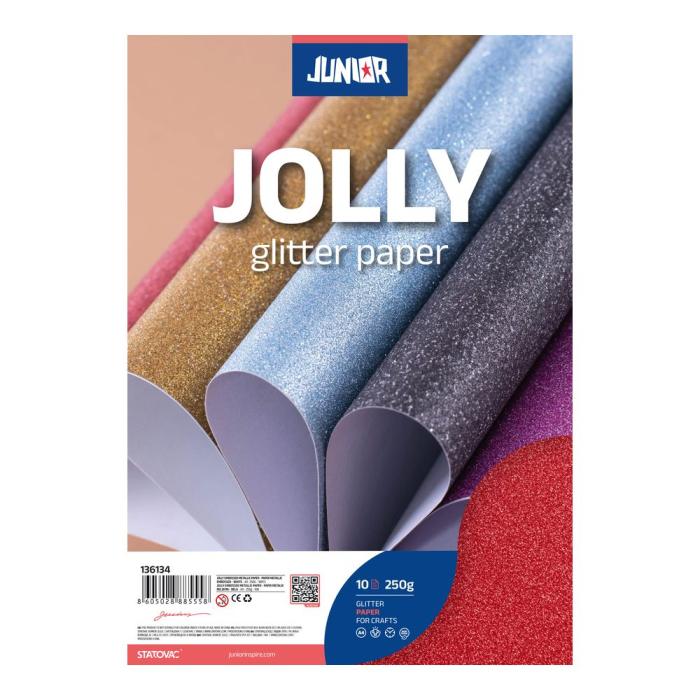 Šeleshamer papir z bleščicami A4 250 g JOLLY GLITTER