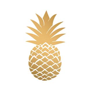Serviete 25x25 cm PPD ZLATI ANANAS LAMINACIJA 1252657