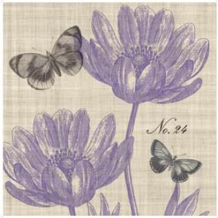 Serviete vintage metulj PIEDMONT BUTTERFLY PPD 1251541