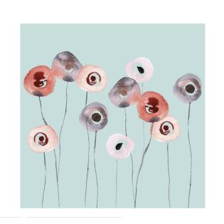 Serviete 33x33 PPD SOFT FLOWERS ABSTRAKTNE ROŽE 1333630