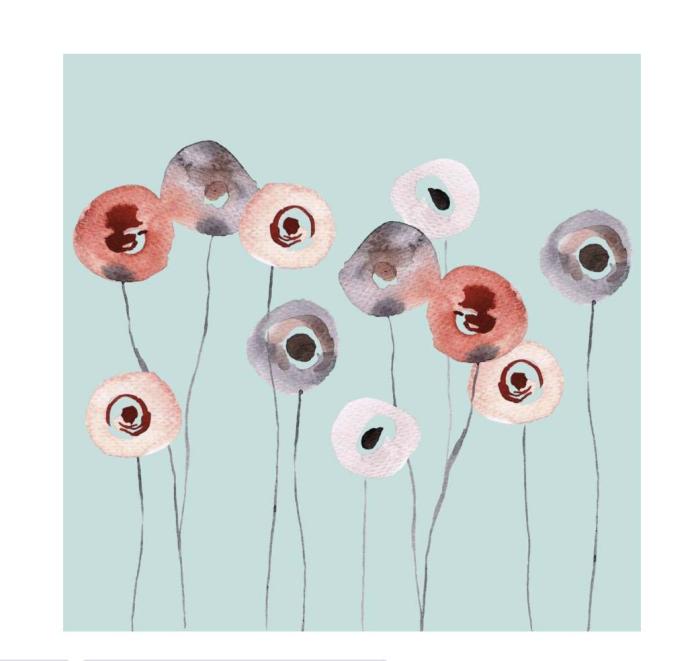 Serviete 33x33 PPD SOFT FLOWERS ABSTRAKTNE ROŽE 1333630