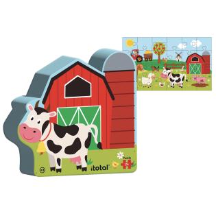 Sestavljanka otro&scaron;ka puzli 24 kosov 3+ 42x30 cm Kmetija Farm XL2355
