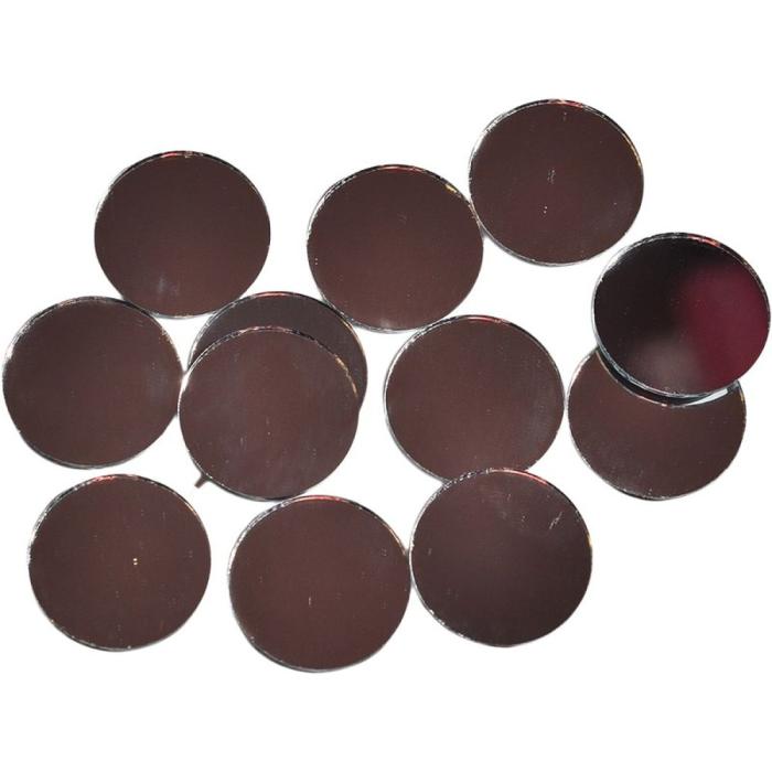 Set kraft steklena ogledala okrogla 2,5 cm JUNIOR set 12/1 137720